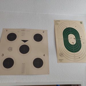 Zielscheiben für Schusswaffen